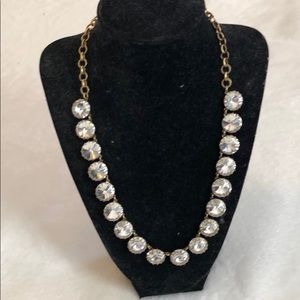J. Crew Vintage Look 16” Crystal Necklace